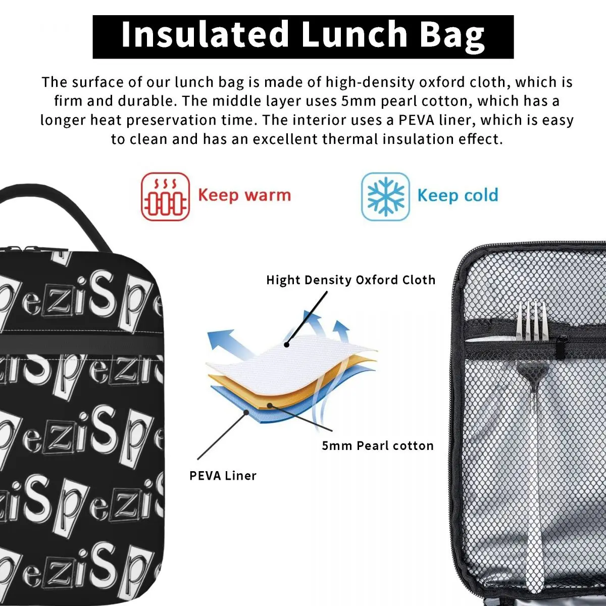 حقيبة غداء بشعار Paulaner Spezi صندوق غداء للنساء للمكتب حقيبة تبريد محمولة مقاومة للماء بتصميم جرافيك حقائب غداء حرارية