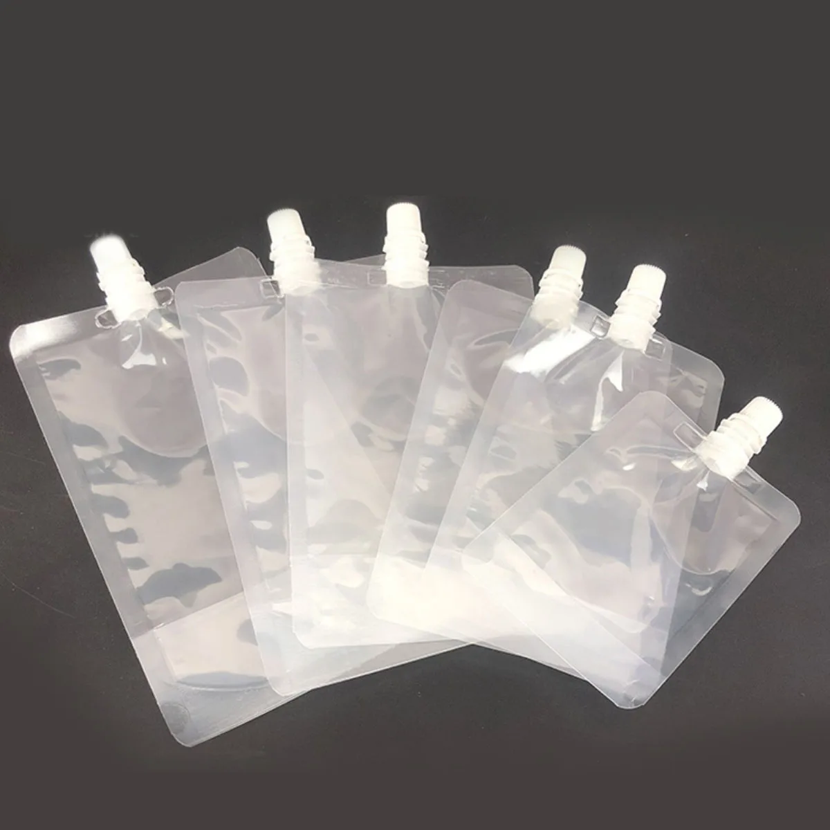 50PCS 30ML~500ML Plastic Spout Bag Beverage Coffee Beer Juice Bar Wedding Home Party Birthday Suction Nozzle Pouches