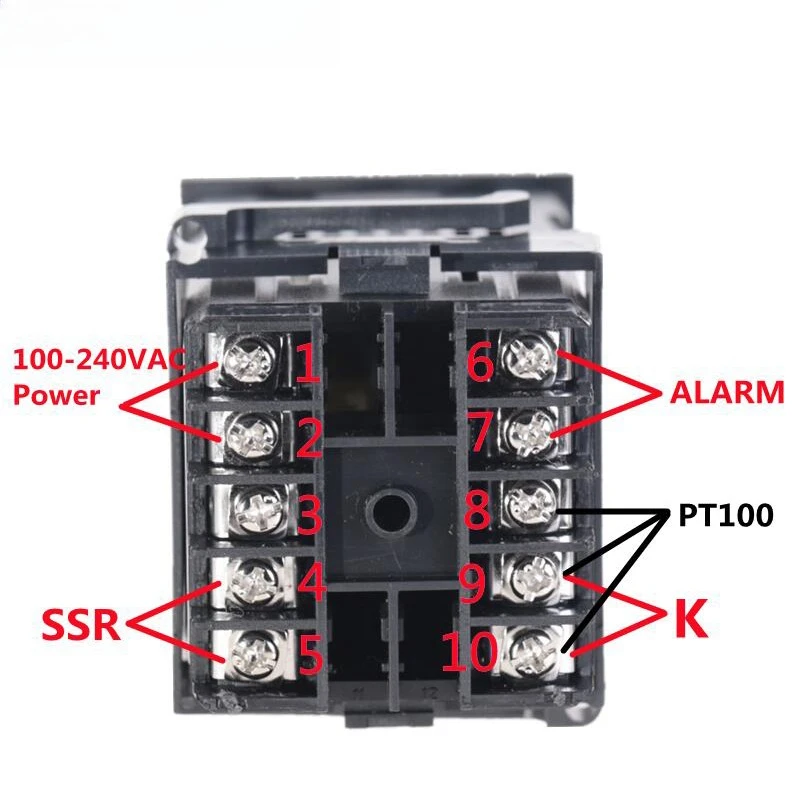 Pengontrol suhu digital PID ekonomis multi-input Fahrenheit atau Celsius RKC REX-C100