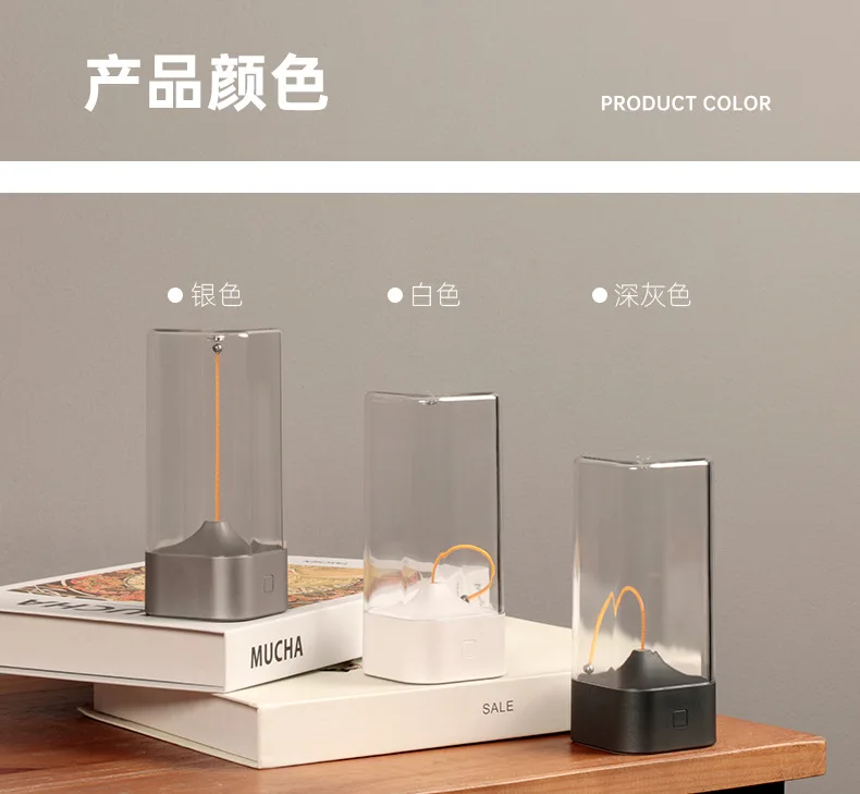 2025 Neues magnetisches Nachtlicht, tragbare Quanten-Tischlampe, Camping, Schlafzimmer, Nachttisch, Atemlampe, Geschenk