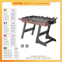 VEVOR 42 inch Folding Foosball Table Standard Size Foosball Table, Indoor Full Size Foosball Table for Home Family and Game  