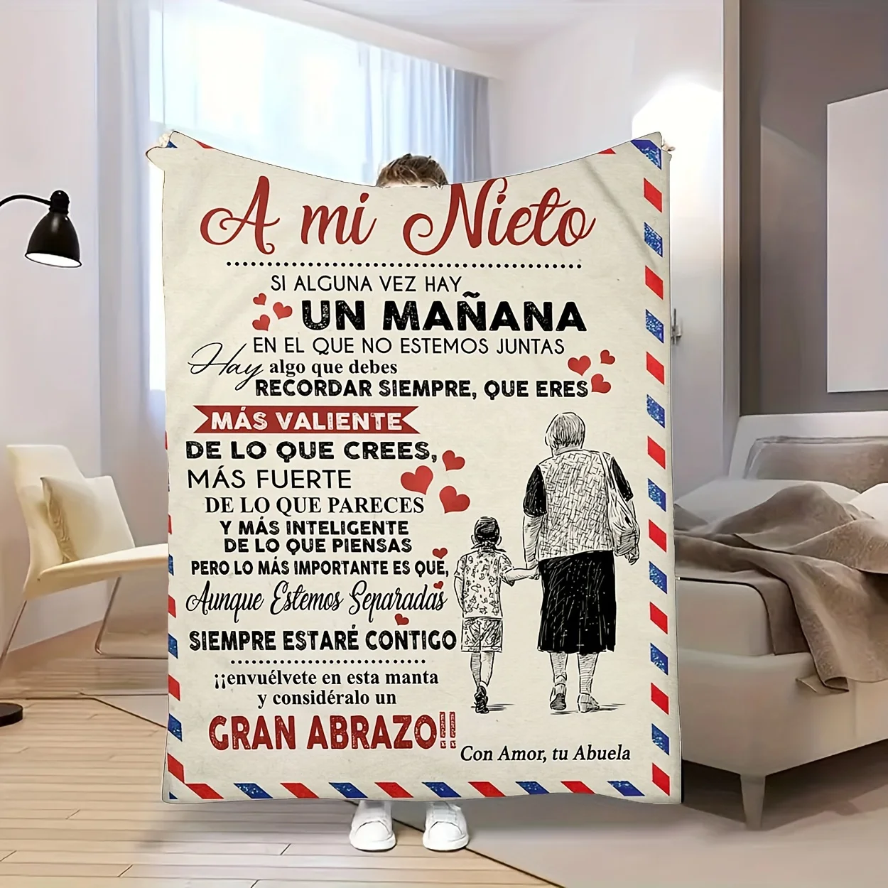 Manta Con Letras Es… - image