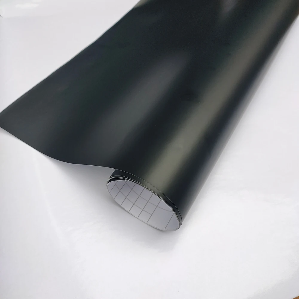 Premium Black Matte Vinyl Auto Self Adhesive Film Car Body Wrap Vehicle Foil Sticker Computer Decal Laptop Skin Air Bubble Free