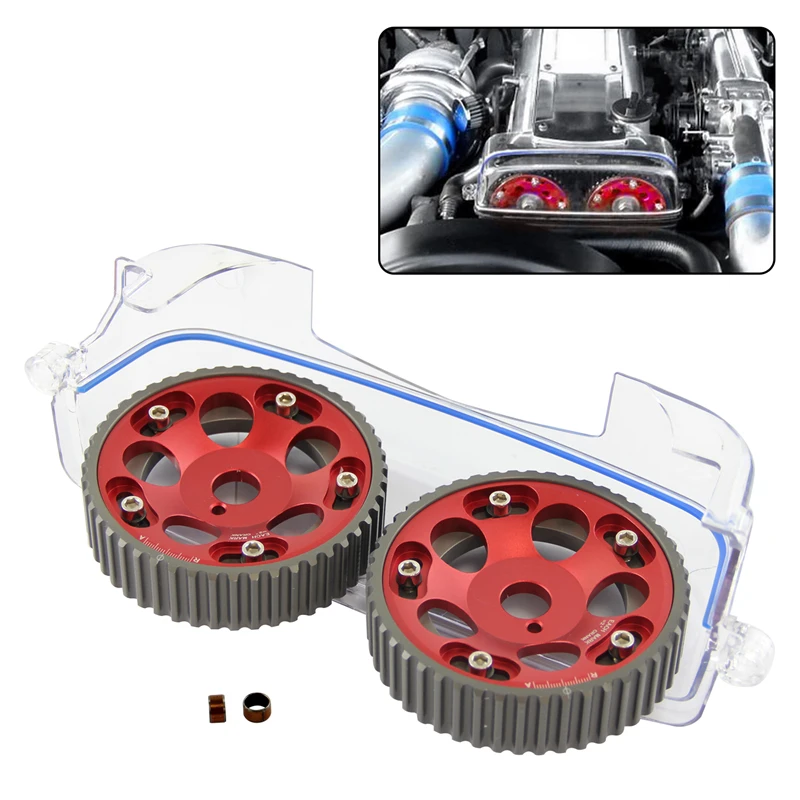 

Cam Pulleys+Cover Fits for Cresta 92-96 Mark II 92-00 Lexus SC300 94-00 IS300 00-05 Toyota Soarer 92-01 Supra 93-02 Chaser 93-01