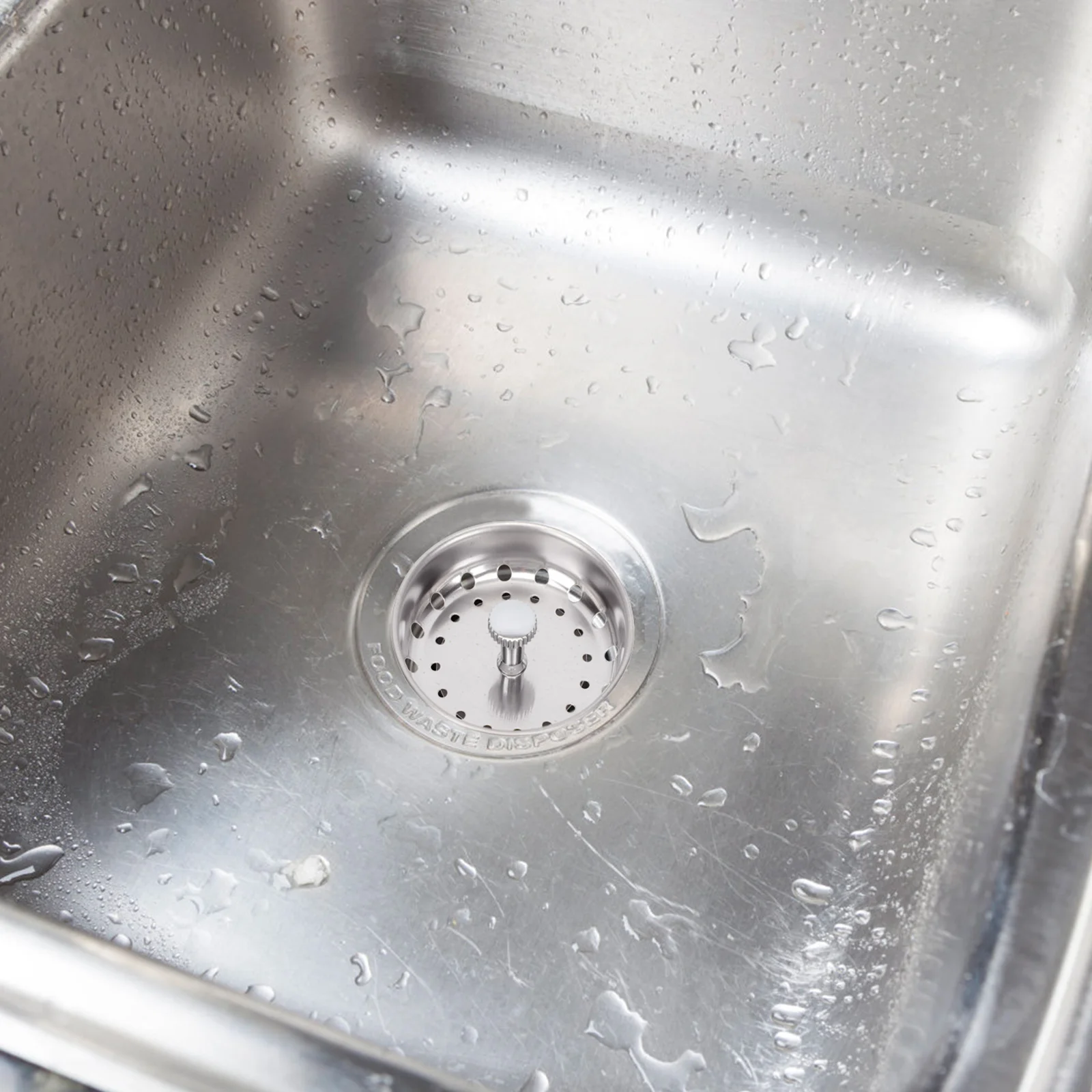 

2Pcs Durable Stainless-Steel Sink Drain Cover Kitchen Bathroom Washbasin Stopper Hair Filter Easy Install Sink Decorative Caps