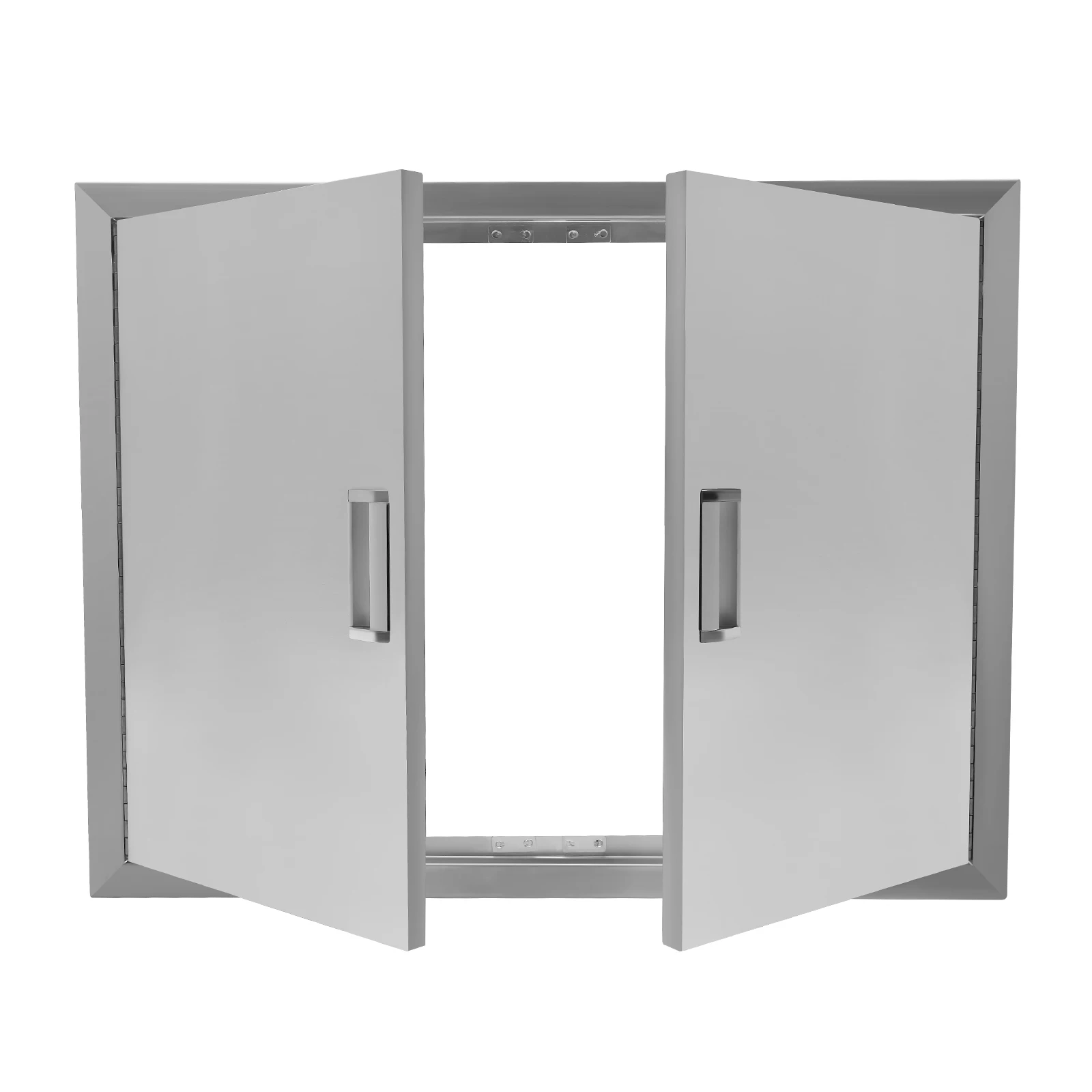 Puerta de acceso doble para barbacoa, puerta de acero inoxidable de 31W x 24H pulgadas, construcción de pared, estación de parrilla Vertical, armario exterior