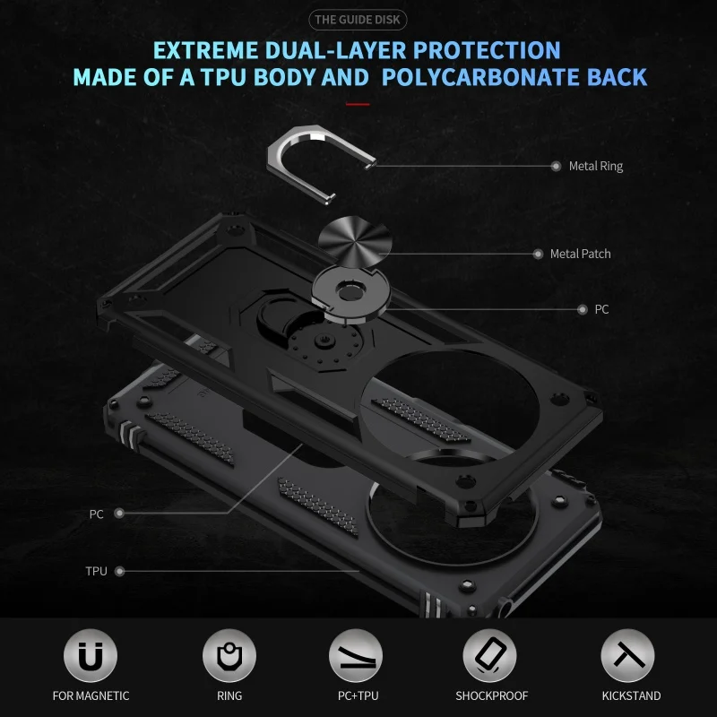 For Poco C75 4G Case Armor Shockproof Magnetic Ring Stand Holder Case For Xiaomi PocoC65 Poko Little Pocco C65 C 65 Back Cover image 6