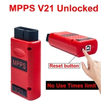 MPPS V21 Unlock Version Life Time Use With Breakout Tricore Cable OBD2 ECU Chip Tuning Scanner Tool With MPPS V18