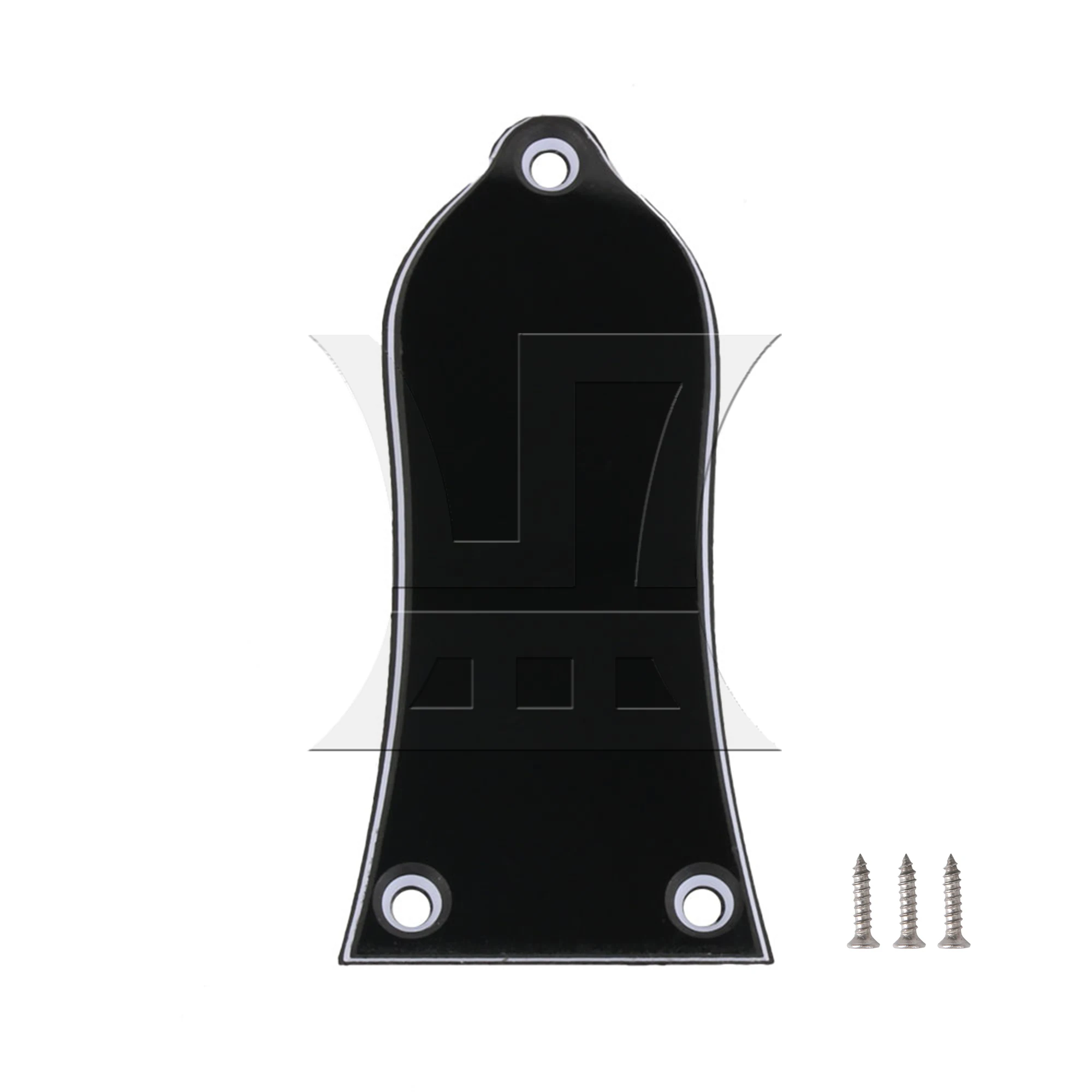 

Yibuy 1pc 3 Holes 3 Ply Bell Type Truss Rod Cover for Electric Guitar Accessory HA-1005