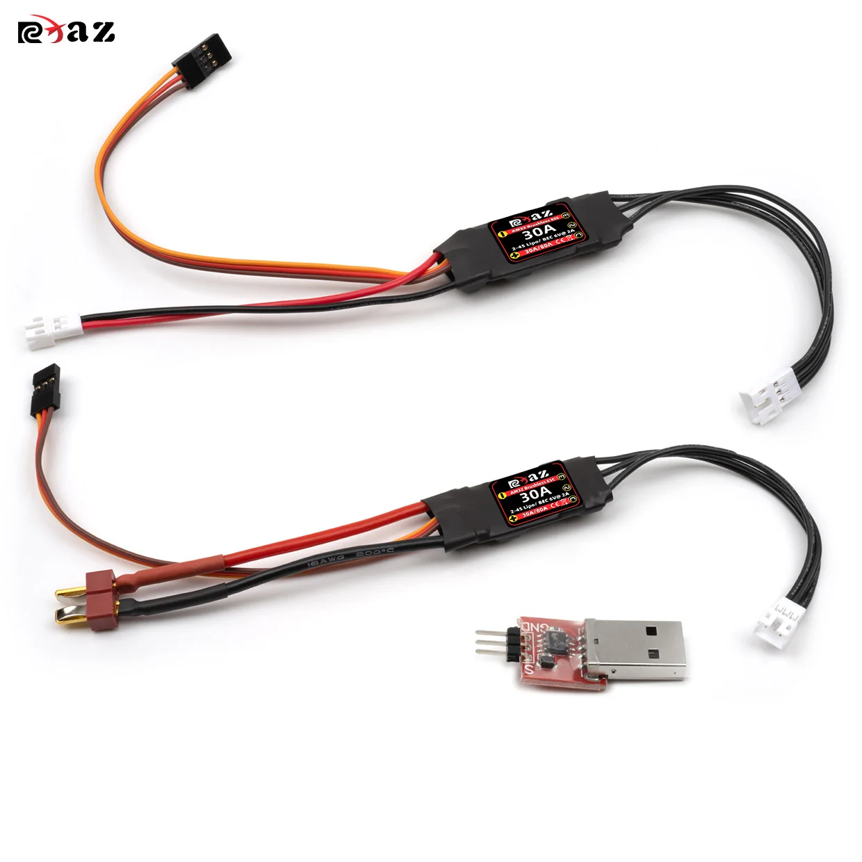 

RCXAZ AM32 Программируемый регулятор скорости 30A ESC для 1/18 1/24 RC Cars Axial SCX24 FCX24 TRX4M 2-3s DIY Cars Performance Upgrade