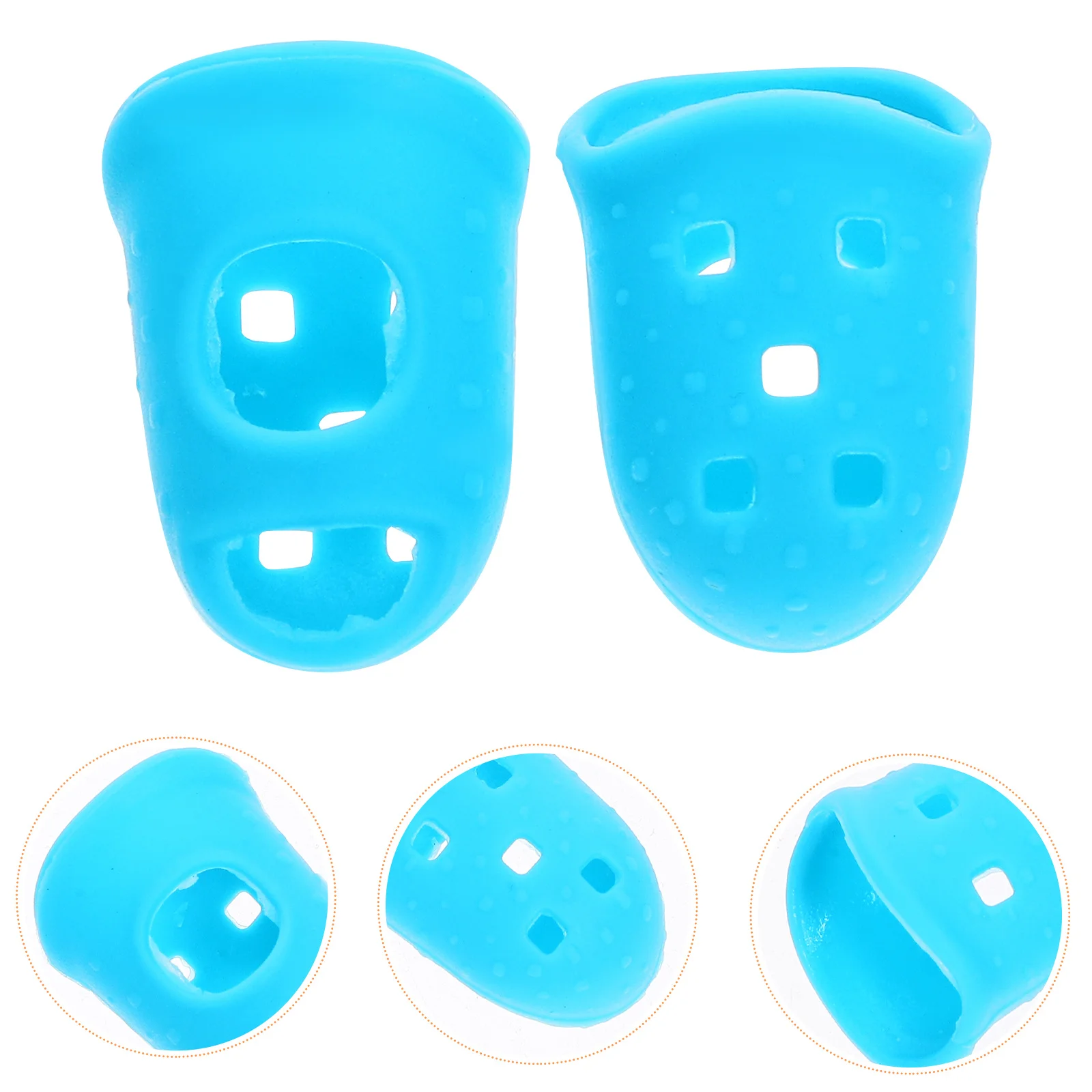 

10pcs Guitar Fingertip Protectors Silicone Finger Guards For Ukulele Beginner Xs Size Comfortable Wear Long Time Practice