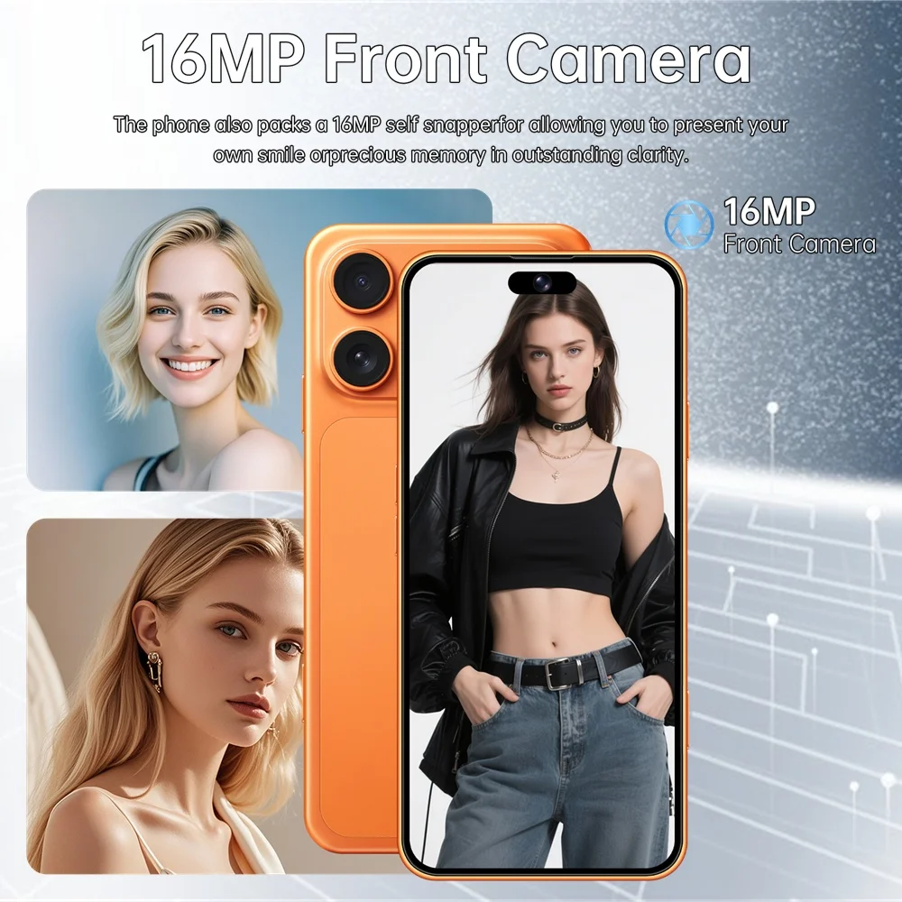 K-Touch Mobile Phones A17 Pro Max 5G Dual SIM Smartphone Android 15 Cell Phone 7.3 Inch 16+48MP 22GB+2TB 7800mAh Global Version Cellphones