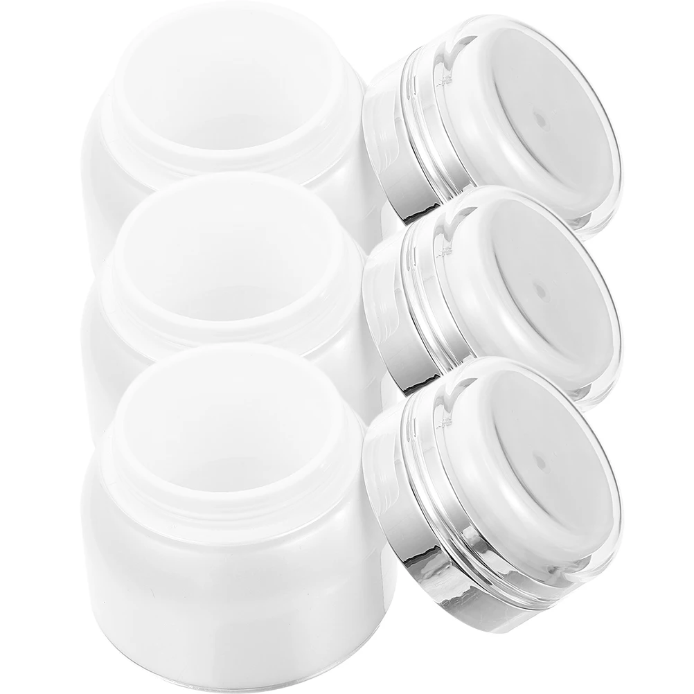 

3 Pcs Container Bottled Cream Empty Containers for Creams Skin Care Products White Skincare