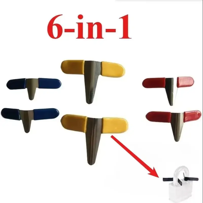 10PCS Shim Picks Set Masterlock Padlock Shim Combination Locks Unlock Set Lock EDC Accessories Set Tools Locksmith Home Garden