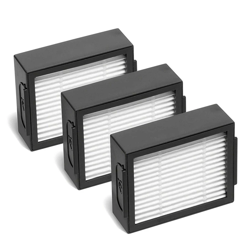 قطع غيار لمجموعة تجديد Irobot Room-Ba Roomba I7 وI7+ (3 مرشحات عالية الكفاءة، 3 فرش كنس للحواف، و2