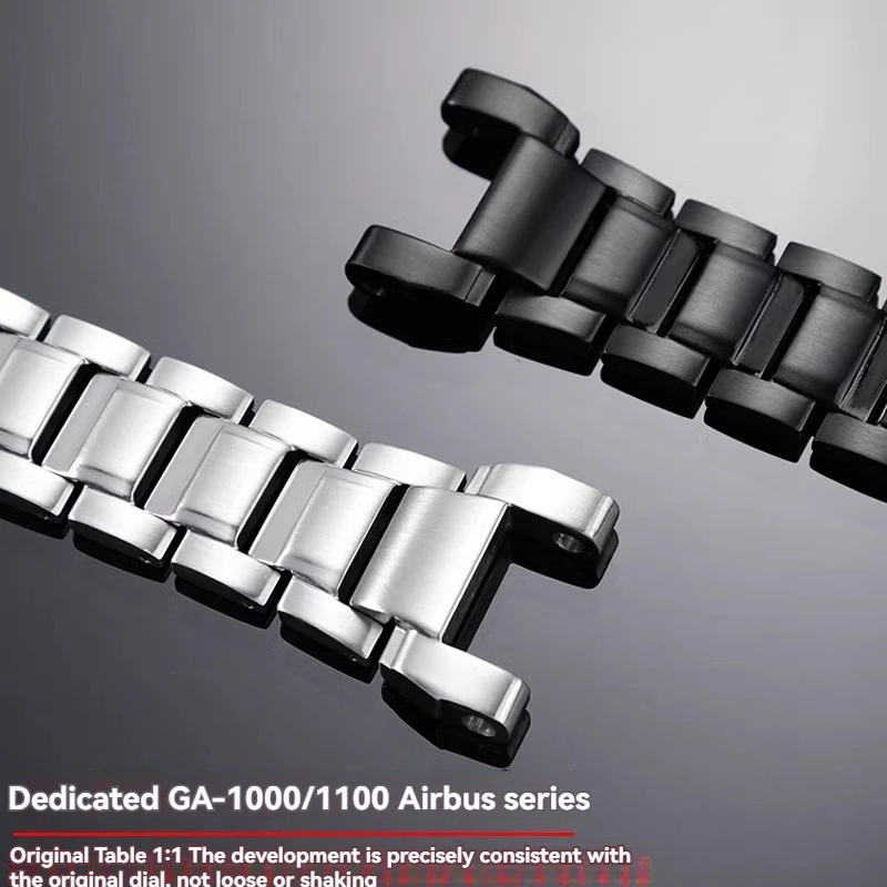 For Casio GA1000 GA1100 GW-A1000/1100 GW4000 G1400 Watch Strap Modification Solid Stainless Steel Strap Bracelet Men Wristband image 3