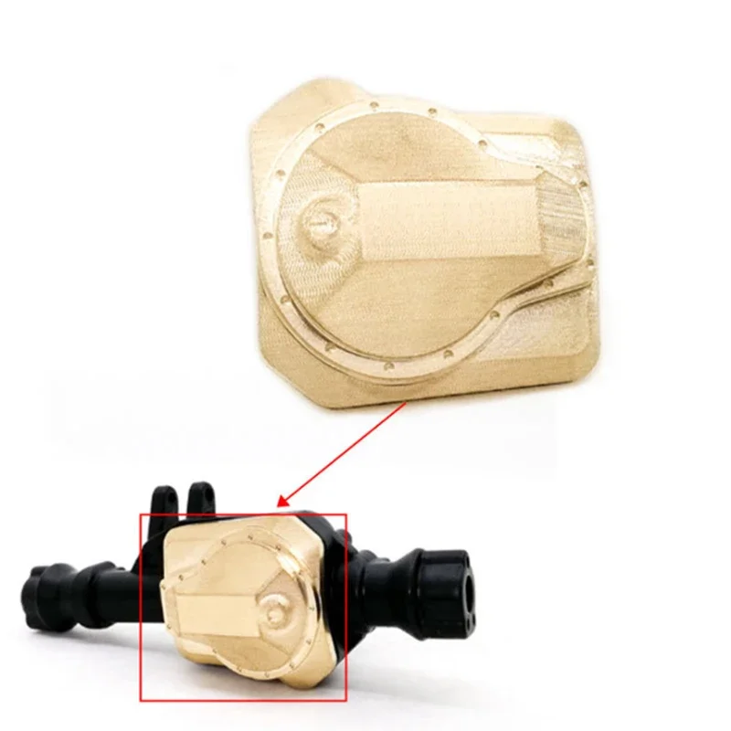 

2pcs TRX4 Brass Diff Cover Case Front & Rear 8241 8242 for Traxxas TRX-4 1/10 RC Crawler Car