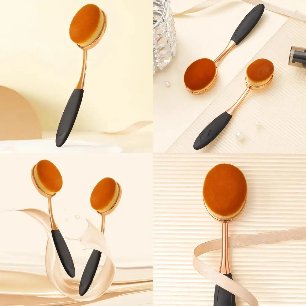 

Flawless Oversized Oval Makeup Brush for Quick and Effortless Application of Liquid and Powder Foundation