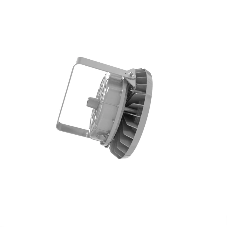 YYHCUL844 Class I Division 2 100W 120W 150W 200W IP66 Round Shape Explosion Proof Light with Battery Backup Emergency Mode 90min