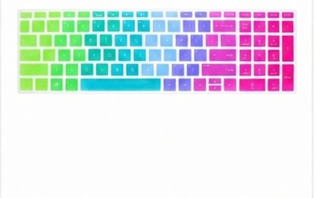 Silicone Keyboard Skin Cover for 15-Bf Laptop Waterproof Dustproof Food Grade Elastic Non Slip Typing Friendly Reusable Keyboard