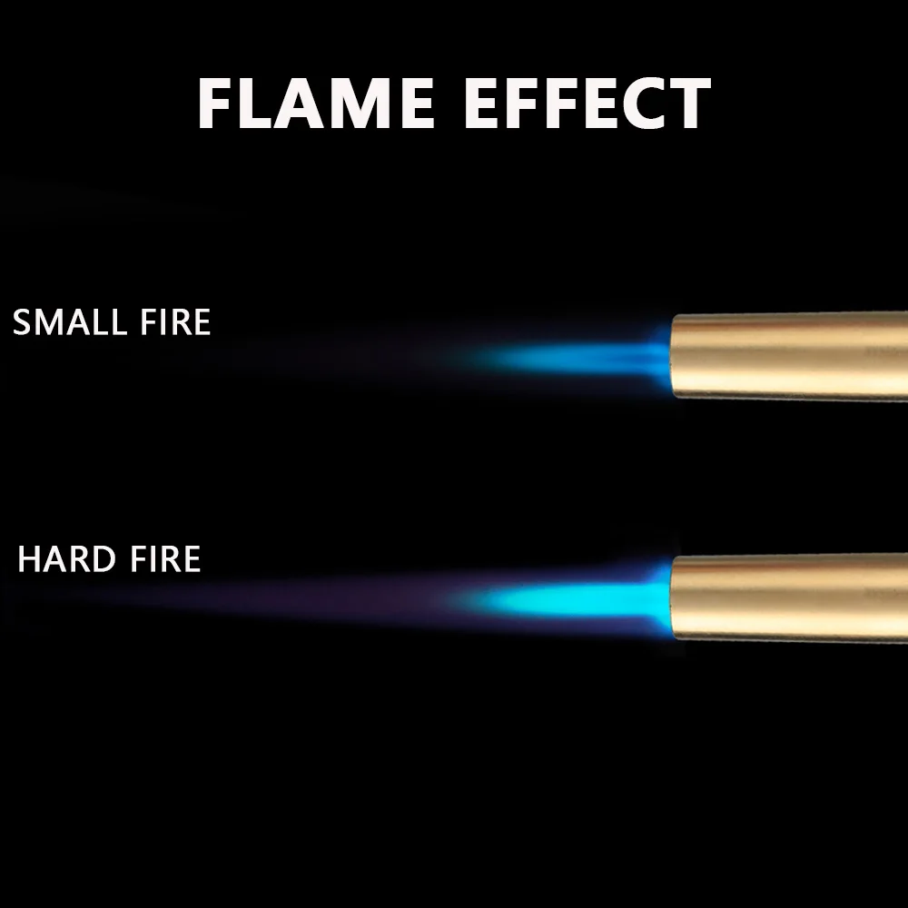 Adjustable Flame Gas Lighters Ignition Head with Reverse Use Kitchen Jet Blow Torch Lighter for BBQ Butane Lighter view 3