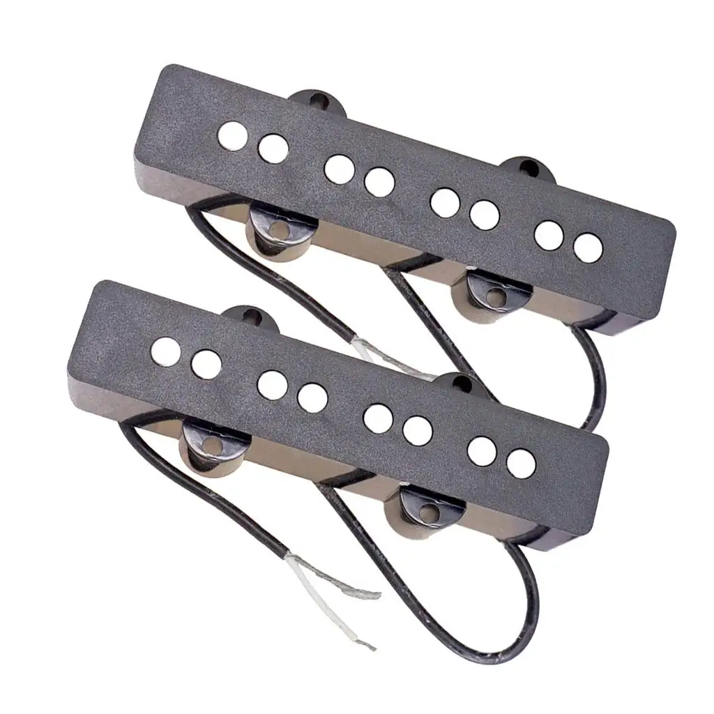 Electric Bass Pickups 2 Pieces Open Design Iron JB Jazz Style Humbucker Cover 4 String Replacement Parts for Bass Guitar view 2