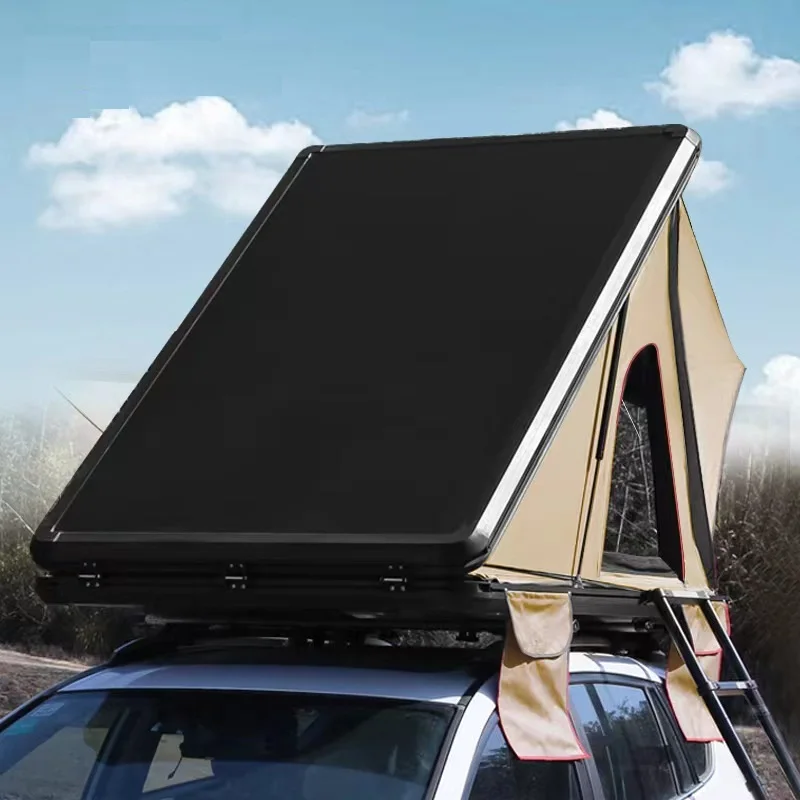 Extra Cab Aluminum Alloy Ute Canopy Triangle Roof Top Tent for Car and Pickup Camping