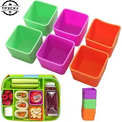 Bento Divider Cup Easy Clean Mould Reusable Cake Mold Dessert Sushi Separate Storage Accessories Food Lunch Box Liner