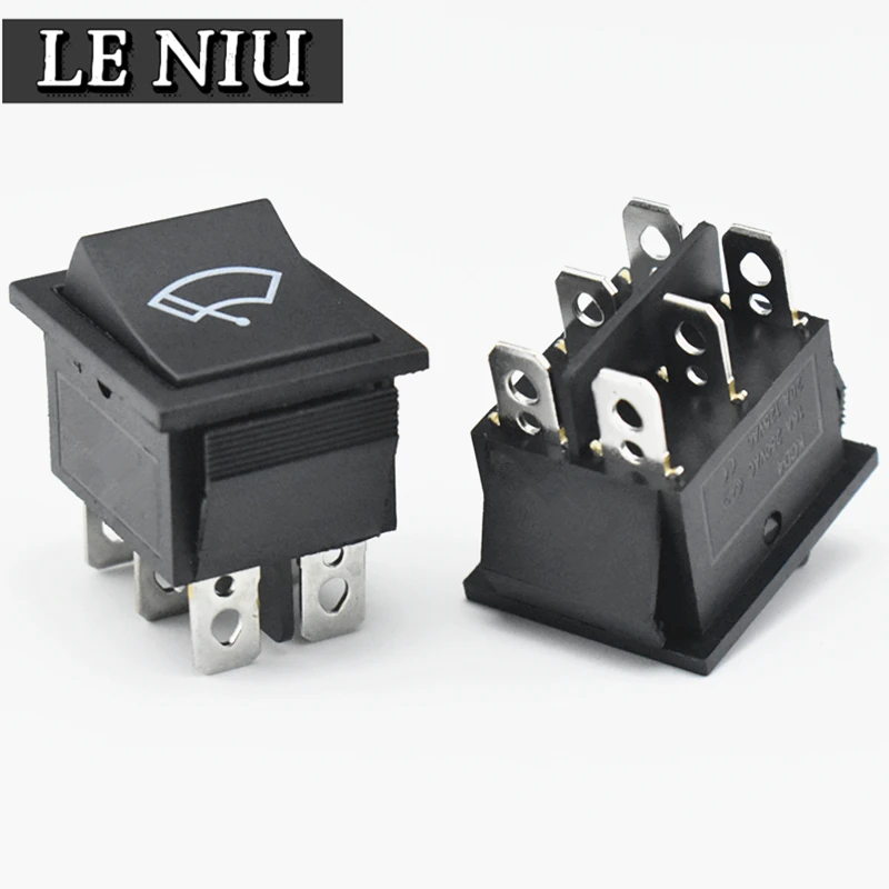 Saklar Rocker Putih Kcd4 16 Amp 250 Volt 6 Pin ON/OFF