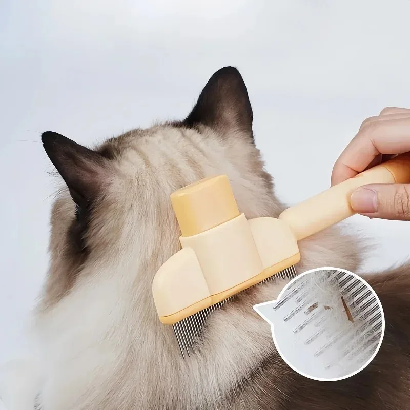 Pet Hair Remover Brush for Cats And Dogs Grooming Comb for Long Hair Dogs Hair Cleaning Bath Brush Dog Supplies image 5