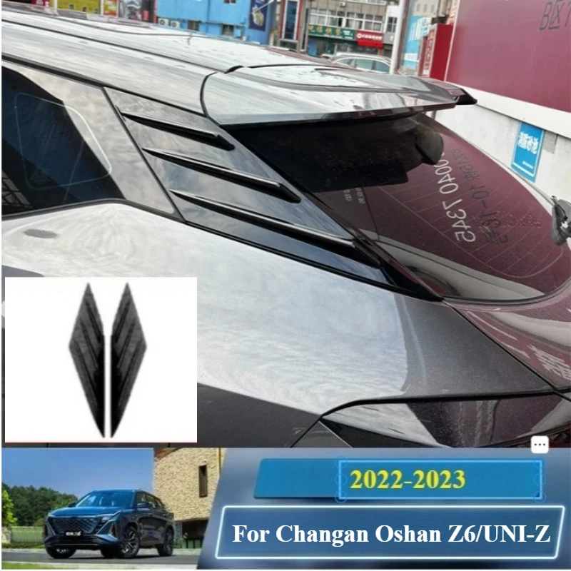 

Fit For Changan Oshan Z6/UNI-Z 2022-2023 Rear Window Side Vent Shutter Louver Cover Trim Car Accessories