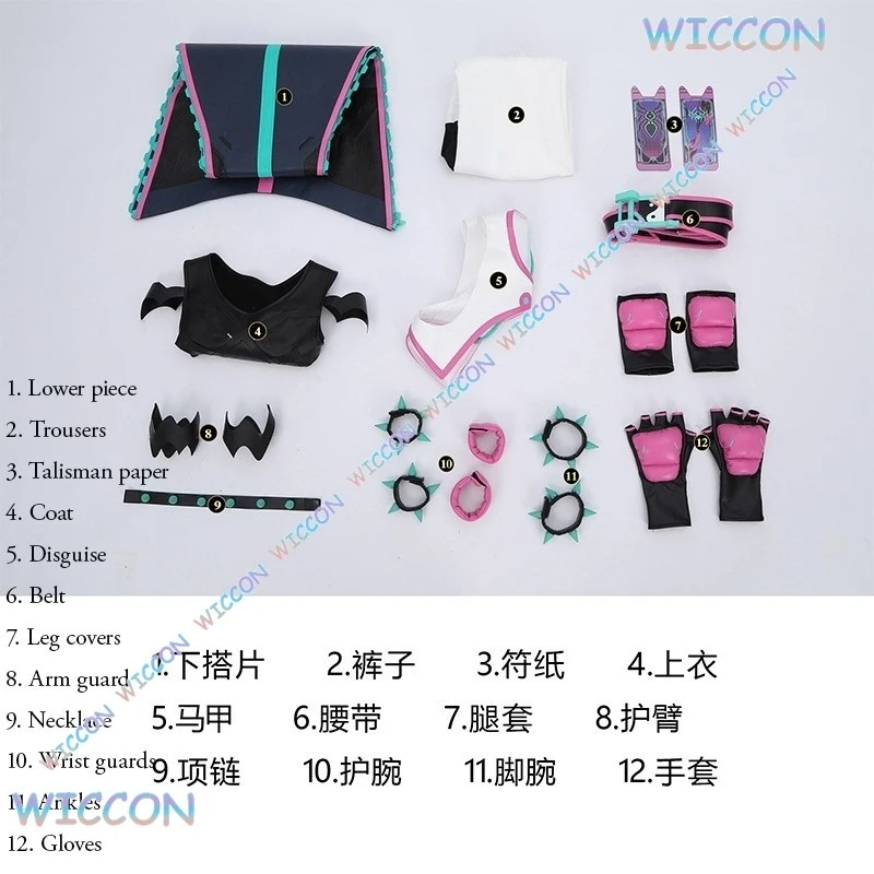 MAG@Game SF6 Han Juri Cosplay Kiriko Cosplay Costume Sexy Suit Street Fighter Game 6 Women Halloween Carnival Roleplay Clothing - view 5