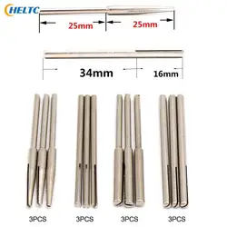 10/12PCS 2.35/3mm Shank 50mm Sandpaper Clamp Split Mandrels Long Abrasive Holder Clip Rod Carved Point For Dremel Rotary Grinder