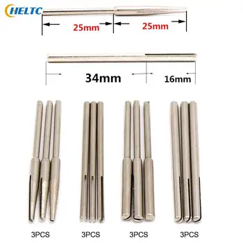 10/12PCS 2.35/3Mm Shank 50Mm กระดาษทราย Clamp Mandrels แยกยาวขัดผู้ถือคลิป Rod แกะสลัก Point สำหรับโรตารี่ Dremel เครื่องบด