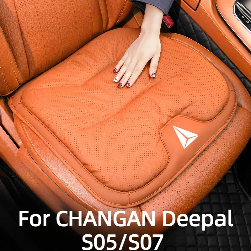 

Car Seat Cushion For CHANGAN Deepal S05/S07 Accessories 2026/2025 ,Nappa Leather,Breathable Non-Slip Wear-Resistant 2022-2024