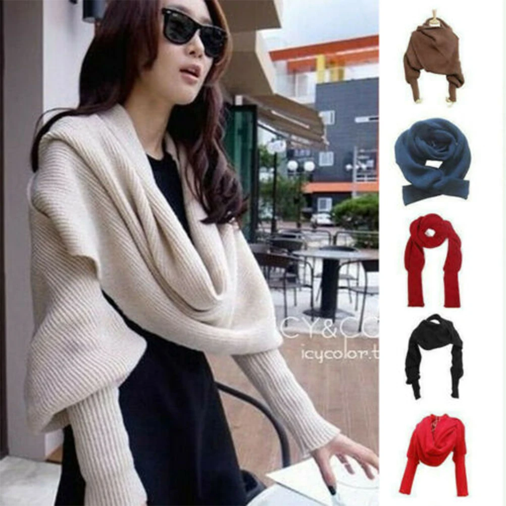 

Long Warm Scarf Shawl Unique Knitting Wraps Women Stylish Winter Fashion Long Scarves Premium Material Durable