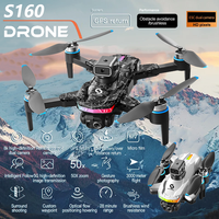 S160 Drone Remote Control Screen Shows 8K Folding Quadcopter Aerial Photography Aircraft Obstacle Avoidance Light Flow Adult UAV