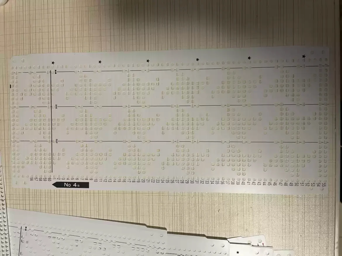 

Brother KH868 Knitting Machine Pattern Cards Full Set 1-20 | 20PCS Original Punch Cards