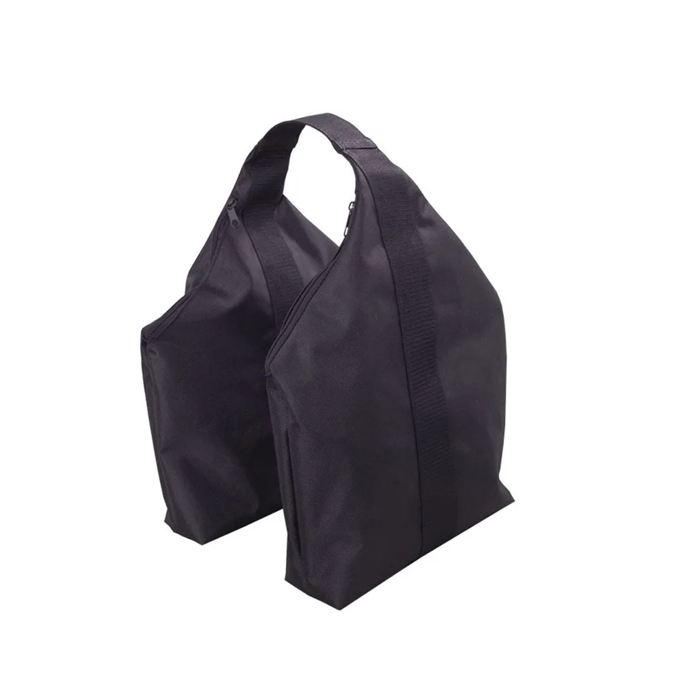 Black 1680D Oxford Triangular Sandbag 27kg Capacity Weighted Bag For Sunshade Tent Canopy Four Corner Windproof Outdoor Use