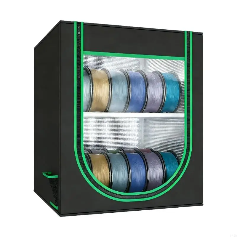 

Pack of 12 Double Layer Protective Storage Box for 3D Printer Filament Waterproof Dustproof Design 12 Roll Capacity Enha