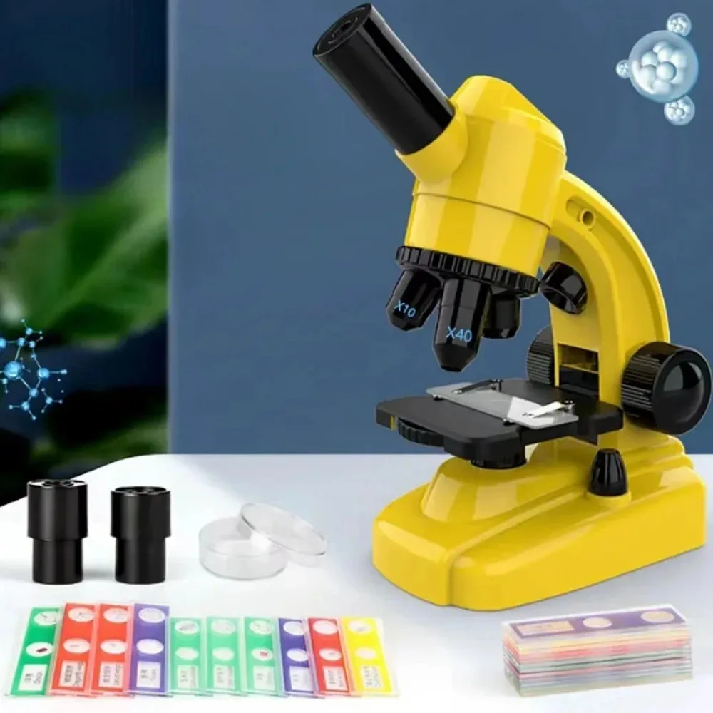 1600x microscope children\'s science experiment microscope can see bacteria special high-definition microscope set gifts