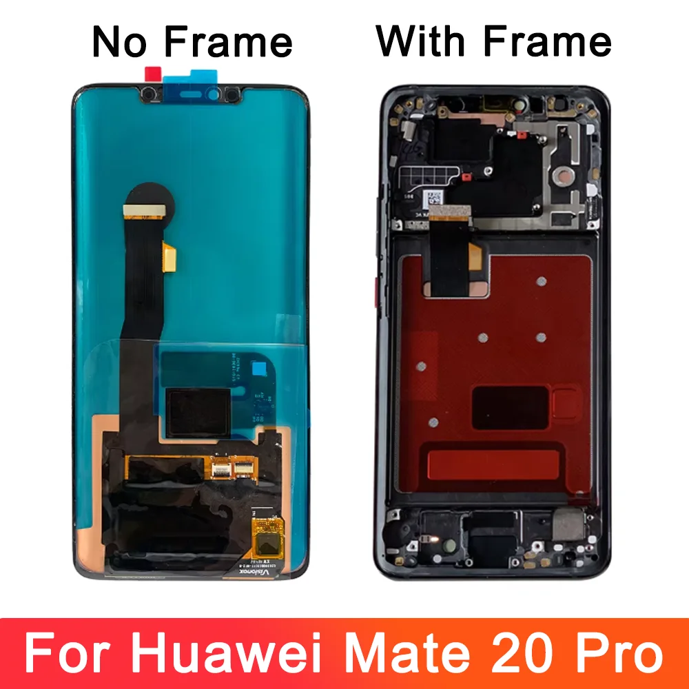 AMOLED For Huawei Mate 20 Pro LYA-L09 Lcd Display Touch Screen With Frame Digitizer Assembly For Huawei Mate 20Pro Screen