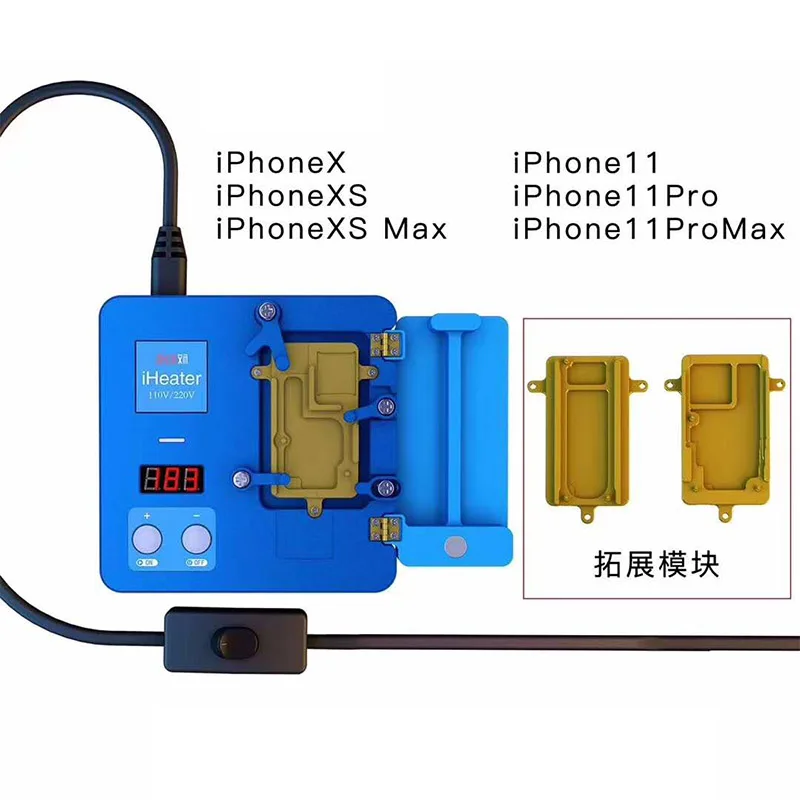 IHeater-estación de precalentamiento de 220V/110V, plataforma de termostato, placa calefactora para IPhone Android 11 Pro X XS MAX, accesorio de placa base