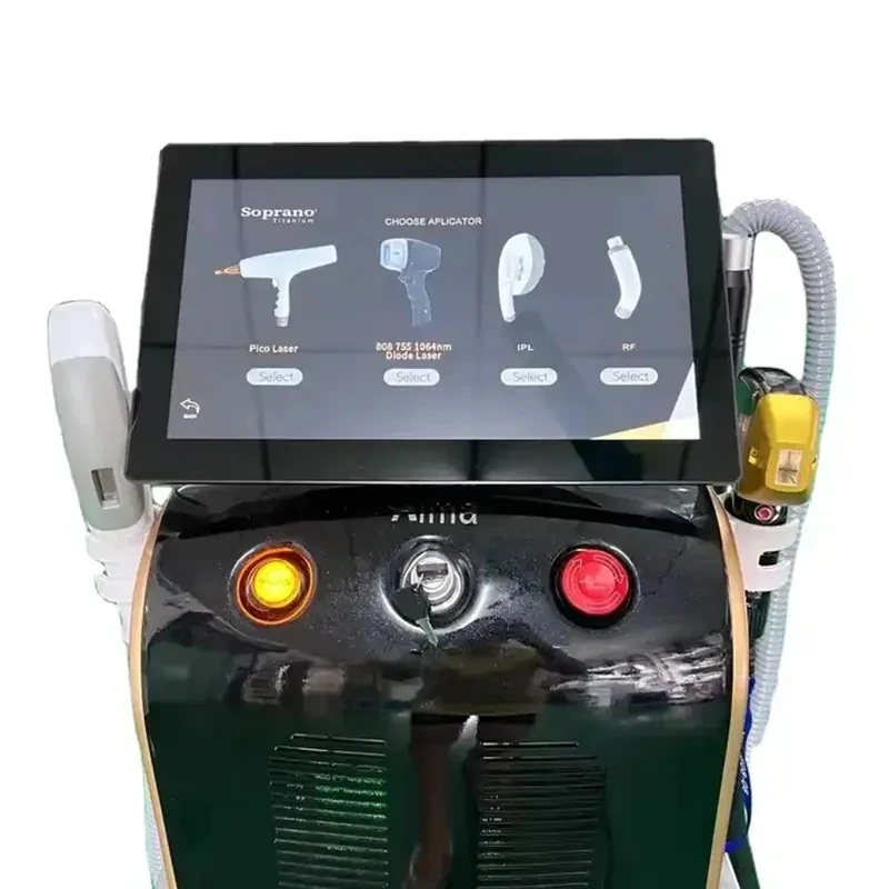 Best Seller 4 In 1 Diode Laser Pico 808 Carbon Peeling RF IPL Nd Yag Picosecond Laser Hair Removal Tattoo Removal Machine