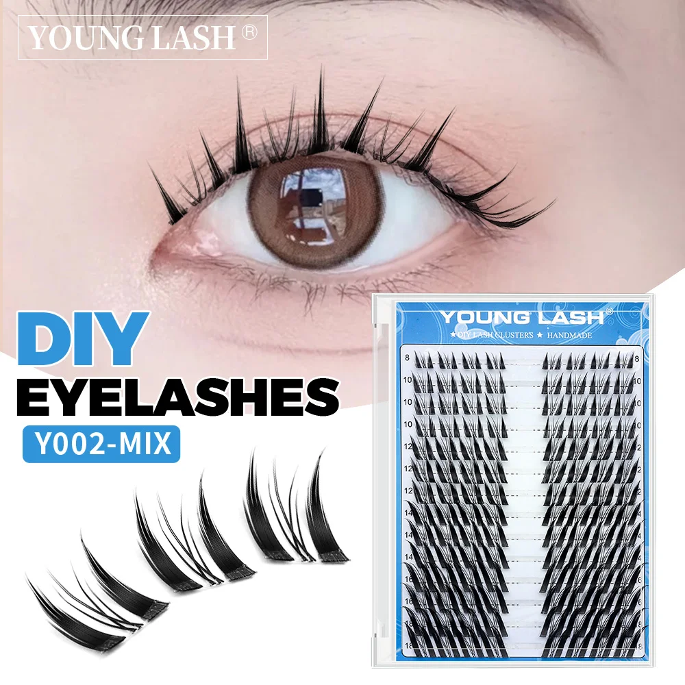 DIY Cluster Lashes 8-18mm Mixed Soft diy Lashes Extensions Kit Natural Look Private Label Volume Individual Lashes Custom Logo