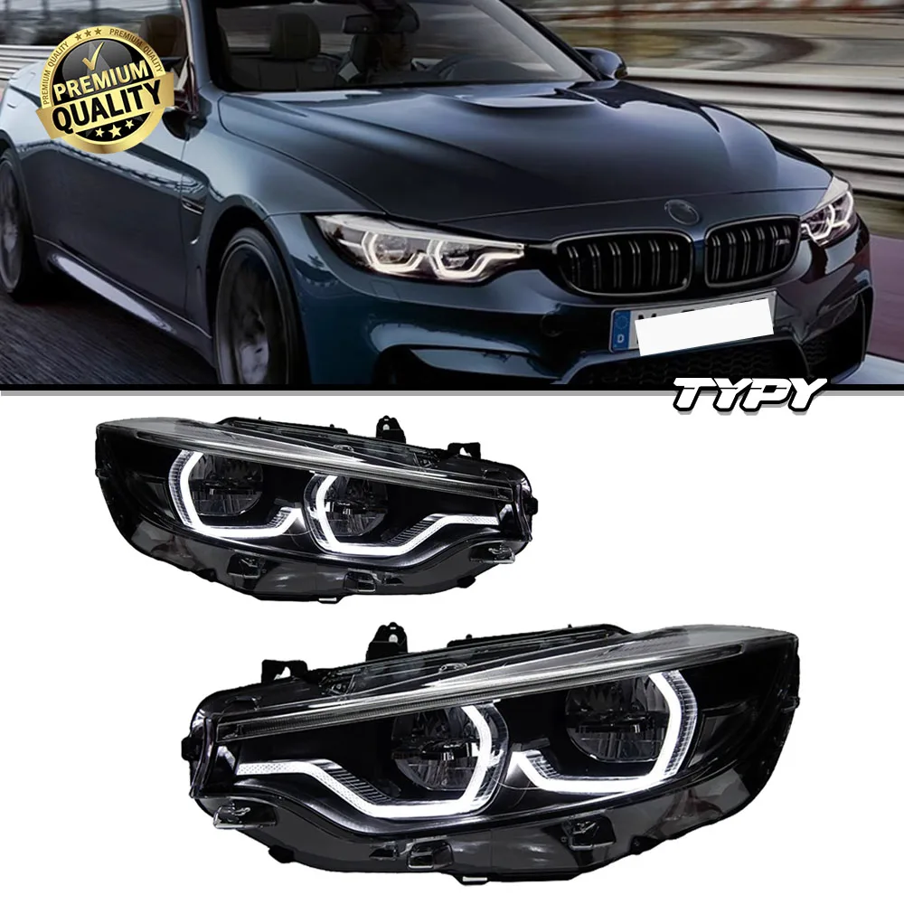 

TYPY Custom Led Headlight Assembly For BMW 4 Series F32 Laser Lens Daytime Running Light Turn Signal Car Accessories
