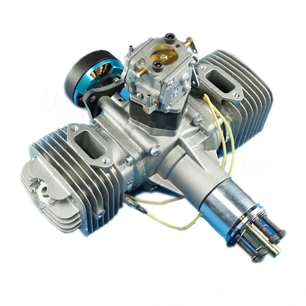 DLE 120CC TWIN UAV ENGINE WITH 14V 80W/180W POWER GENERATOR SYSTEM For RC Fixed-Wing Airplane Model