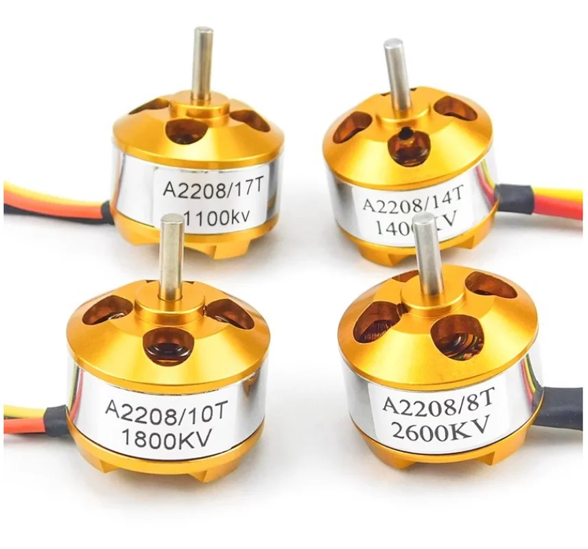 محرك نموذج طائرة متعددة المحاور ذات أجنحة ثابتة للحصان ، Kv1100 ، بدون فرش ، A2208