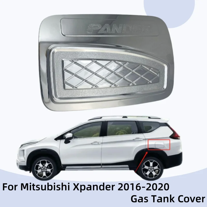 For Mitsubishi Xpander Gas Tank Cover Car Exterior Decorative Trim Paste Style Accessory for 2016-2020 Models