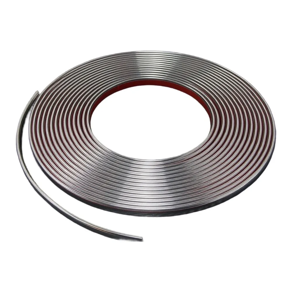 Interior Chrome Moulding Trim strip Exterior Decoration Fits Most Car Vans Vehicles Silver Soft 6mmx15m Interior